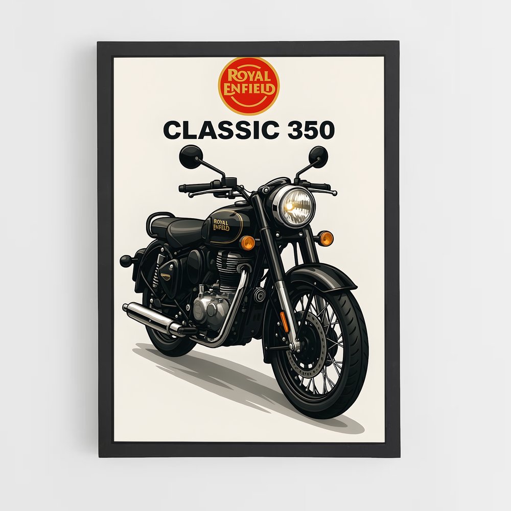 Poster Black Rebel – affiche Royal Enfield (vue 2)